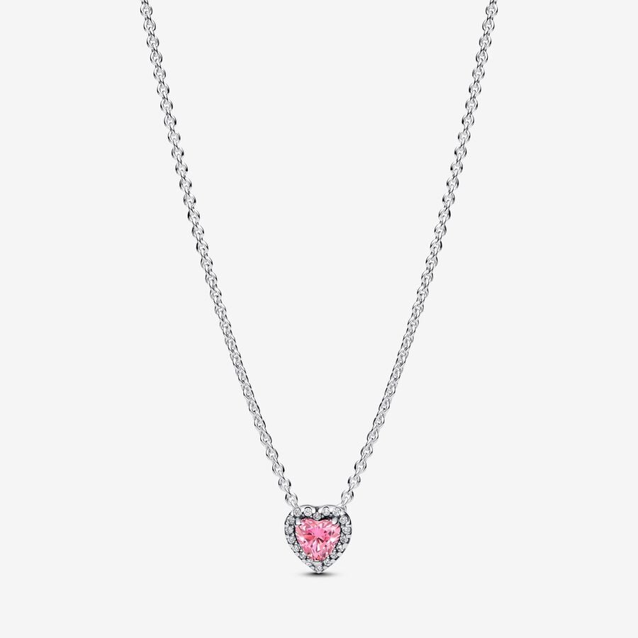 Pink Elevated Heart Pandora Necklace – Apothecary Gift Shop