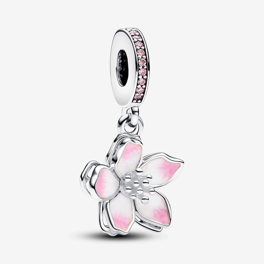 Pandora ピンクの花のチャーム Cherry Blossom Dangle Pandora Charm – Apothecary Gift Shop