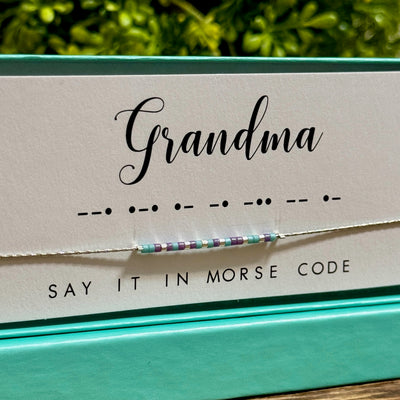 Grandma Morse Code Necklace