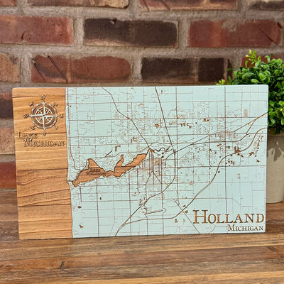 Holland, Michigan Street Maps by Fire & Pine