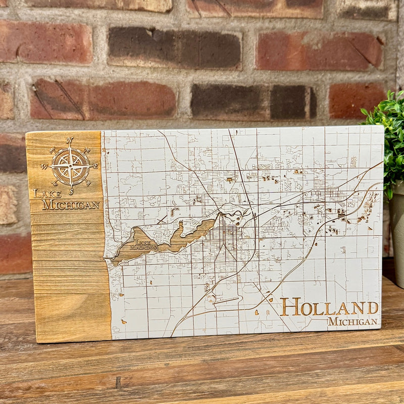 Holland, Michigan Street Maps by Fire & Pine