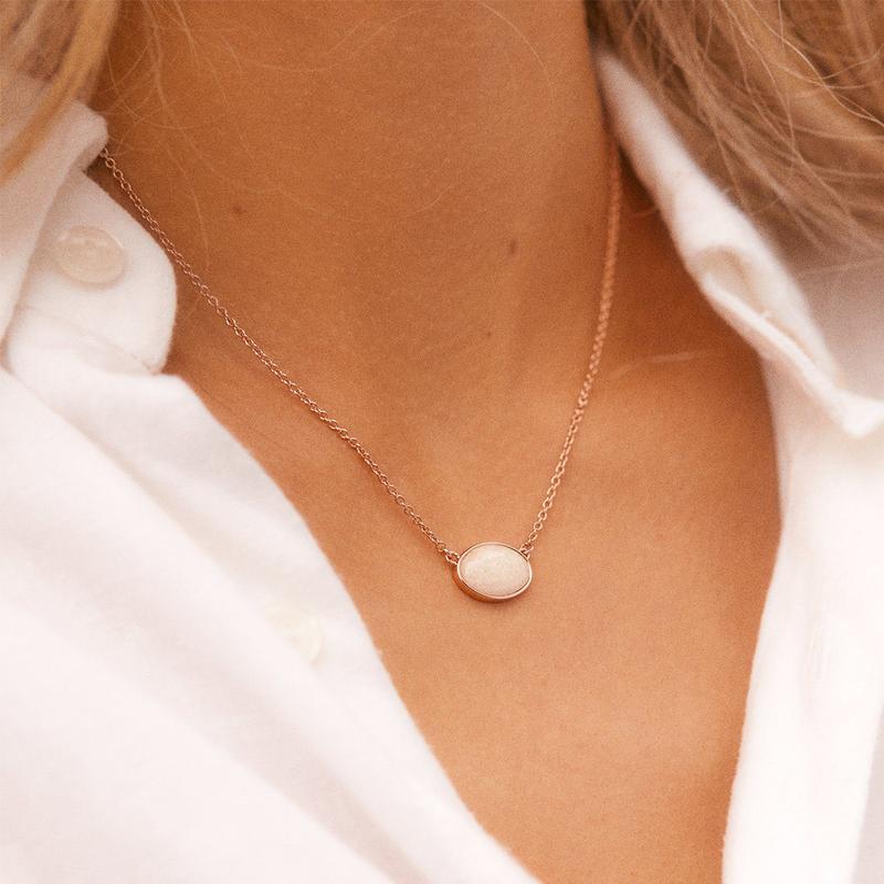 Oval Opal Pura Vida Necklaces Apothecary Gift Shop
