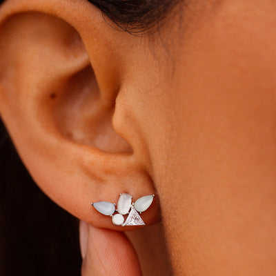 Skylar Gemstone Pura Vida Stud Earrings