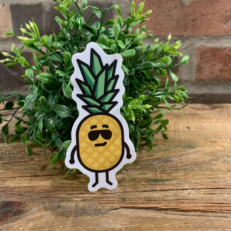 Pineapple with Sunglasses Sticker
