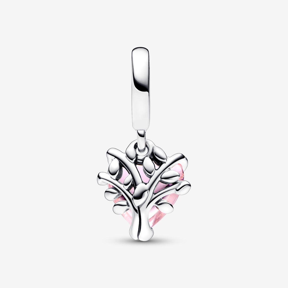 Pink sold Heart Family Tree Dangle Charm