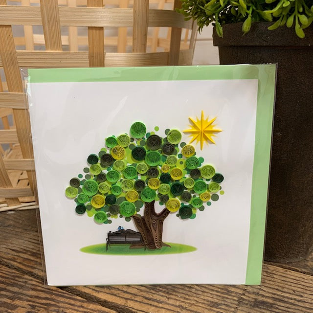Summer Tree Quilling Card