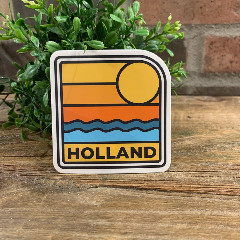 Wave Sunset Holland Sticker