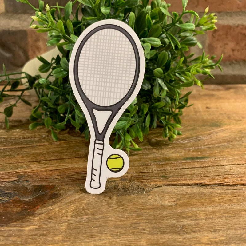 Tennis Racquet Sketch Sticker