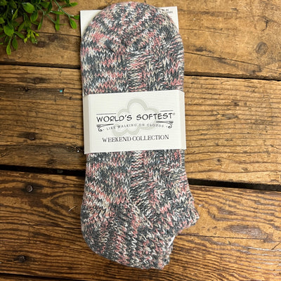World's Softest Ragg Cable Low Socks