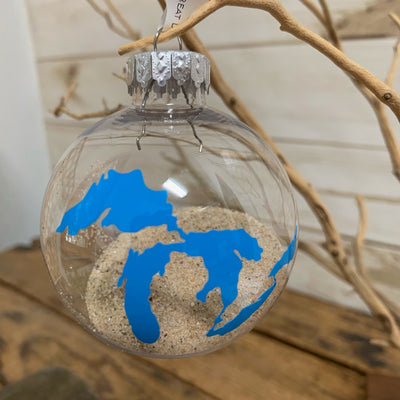 Great Lakes with Michigan Sand Ornament