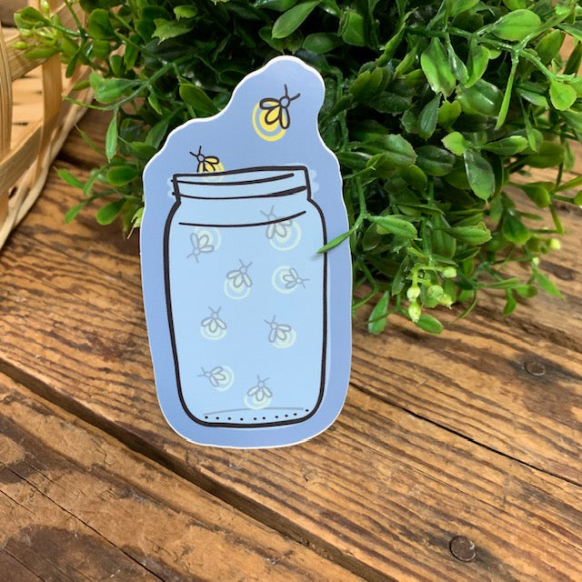 Fireflies in a Jar Sticker