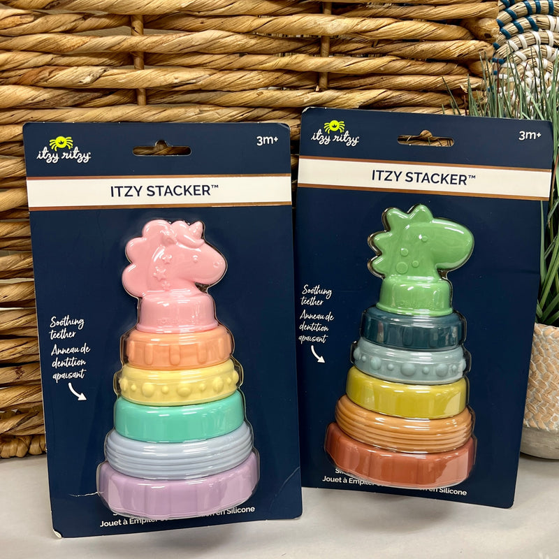 Itzy Ritzy Silicone Stacking Rings Toy