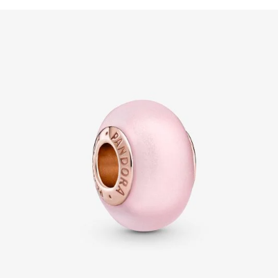 Rose Gold Matte Pink Murano Glass Pandora Bead – Apothecary Gift Shop