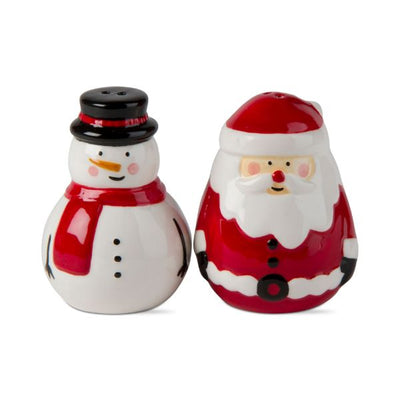 Salt & Pepper Shaker Jolly Santa & Snowman