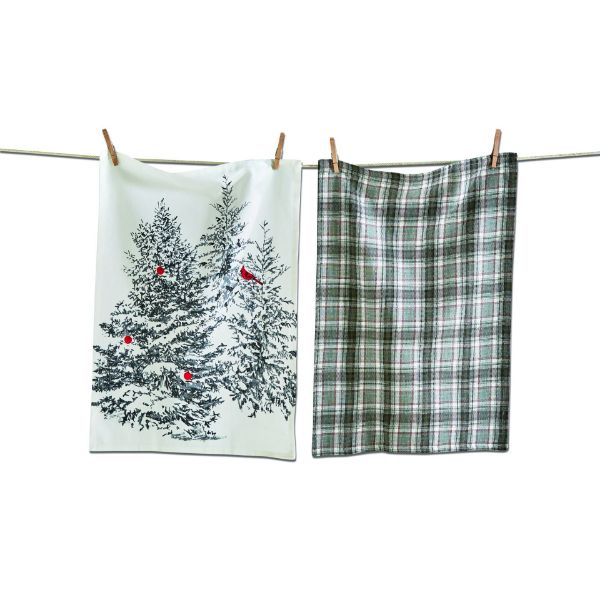 Winter Sketches Dish Towel