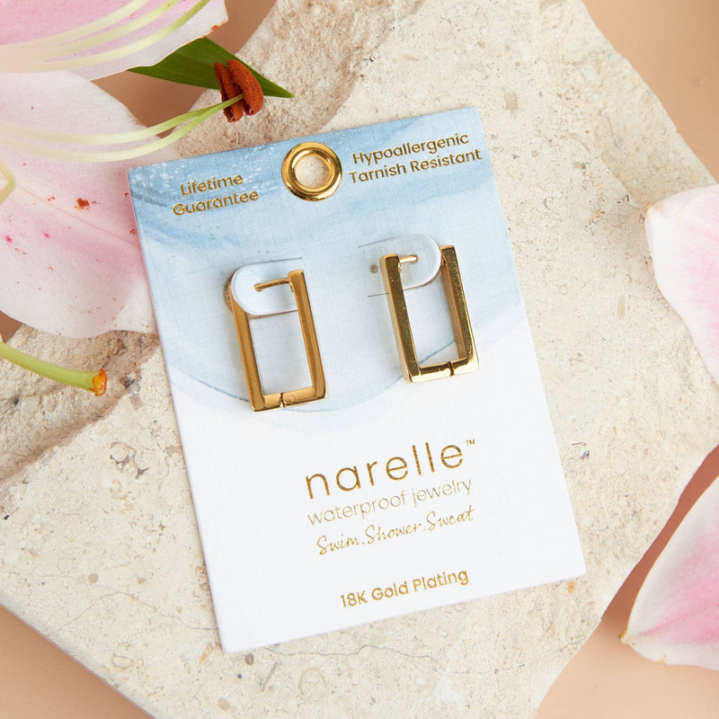 Rectangle Hoop Earrings