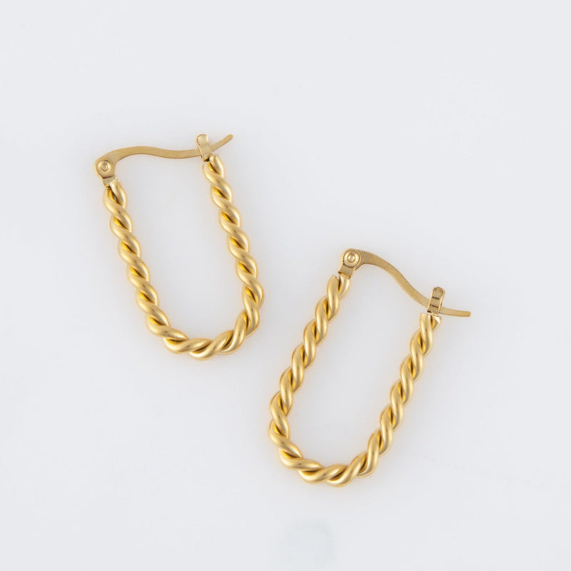 Twisted Hoop Narelle Earrings