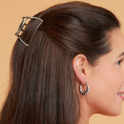 Twisted Chunky Hoop Earrings