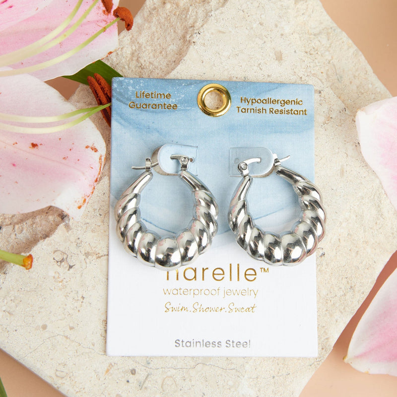 Twisted Chunky Hoop Earrings