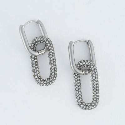 Double Pave Earrings
