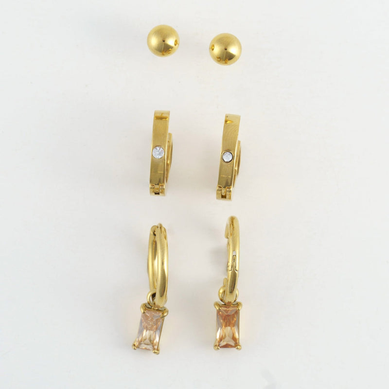 Charm Hoop Trio Earrings
