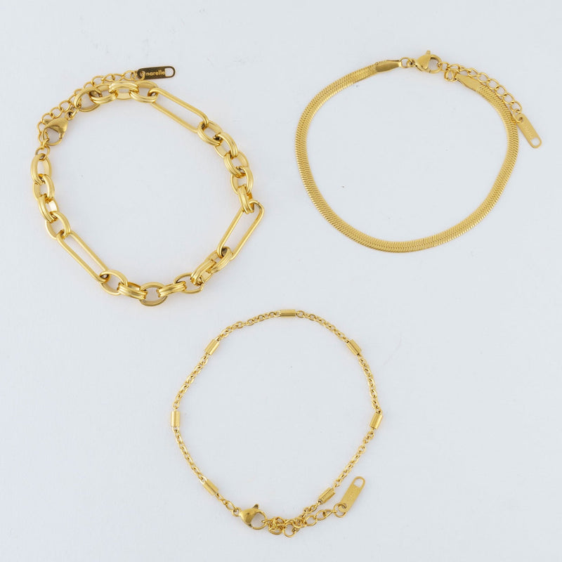 Paper Clip Multi Bracelet Set