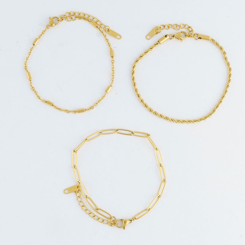 Paper Clip Twist Bracelet Set