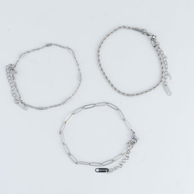 Paper Clip Twist Bracelet Set