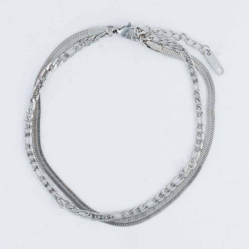 Multi Row Snake Chain Anklet