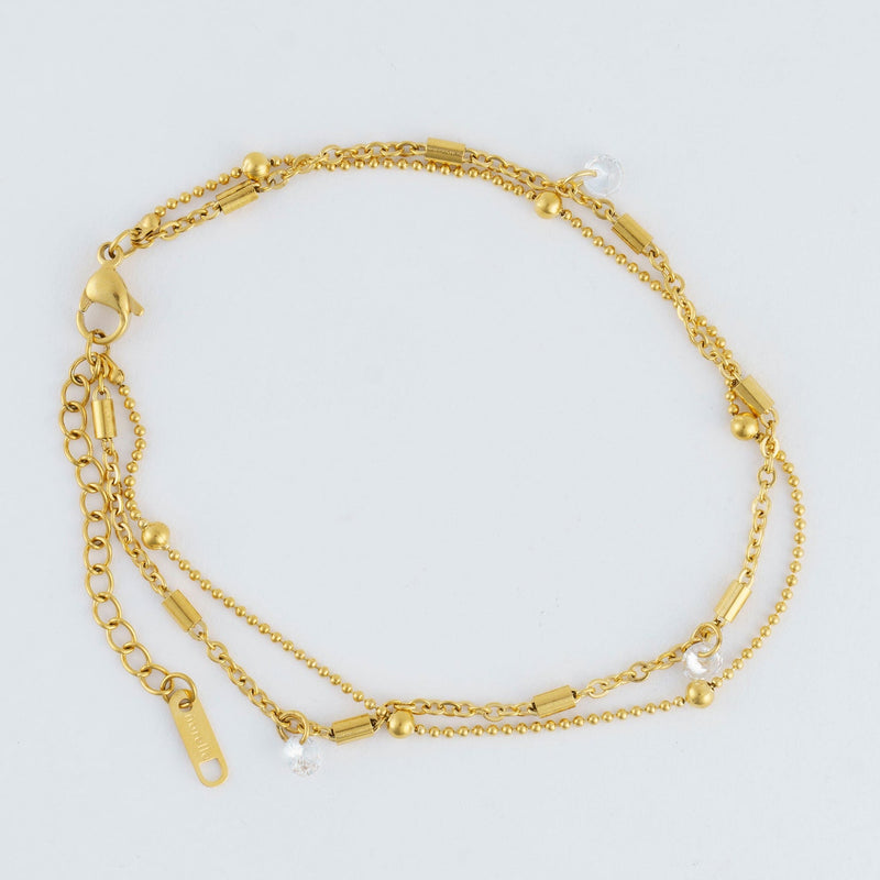 Dainty Multi Row Anklet