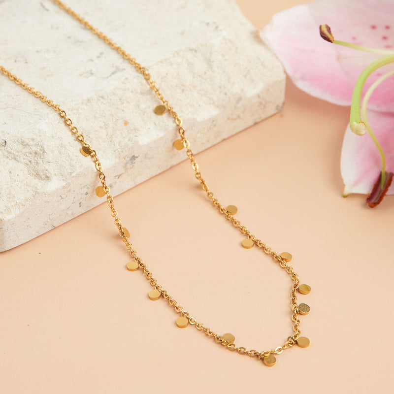 Disk Chain Necklaces