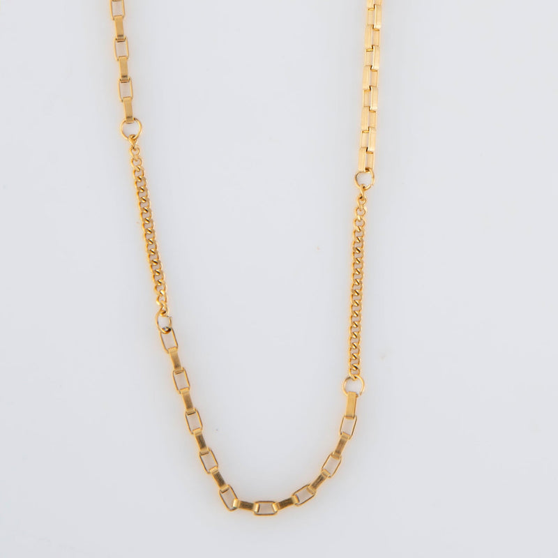Mixed Paper Clip Chain Necklaces