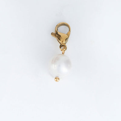 Gold Pearl Charm