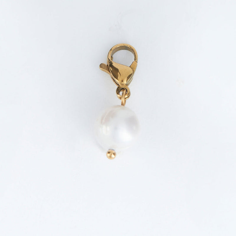 Gold Pearl Charm