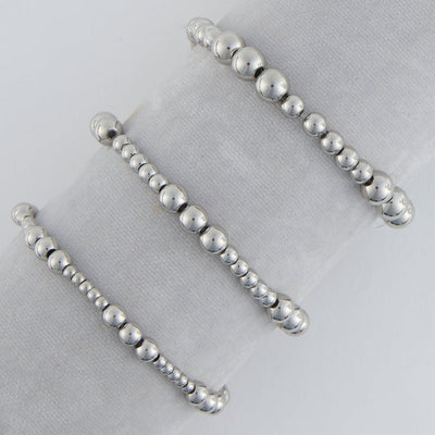 Graduated Ball Stretch Bracelet Sets