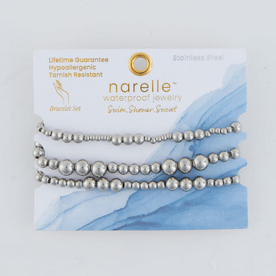 Graduated Ball Stretch Bracelet Sets