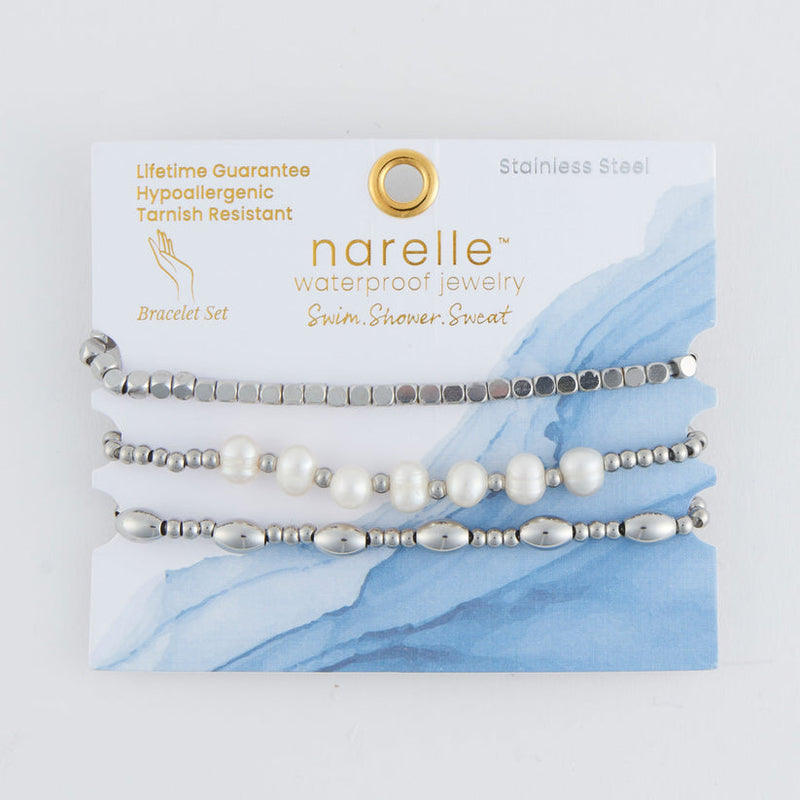 Genuine Pearl Bracelet Set