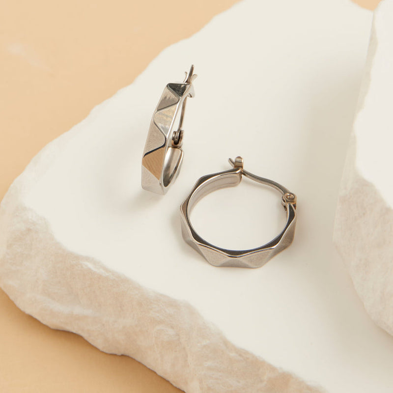 Geometric Hoop Earrings