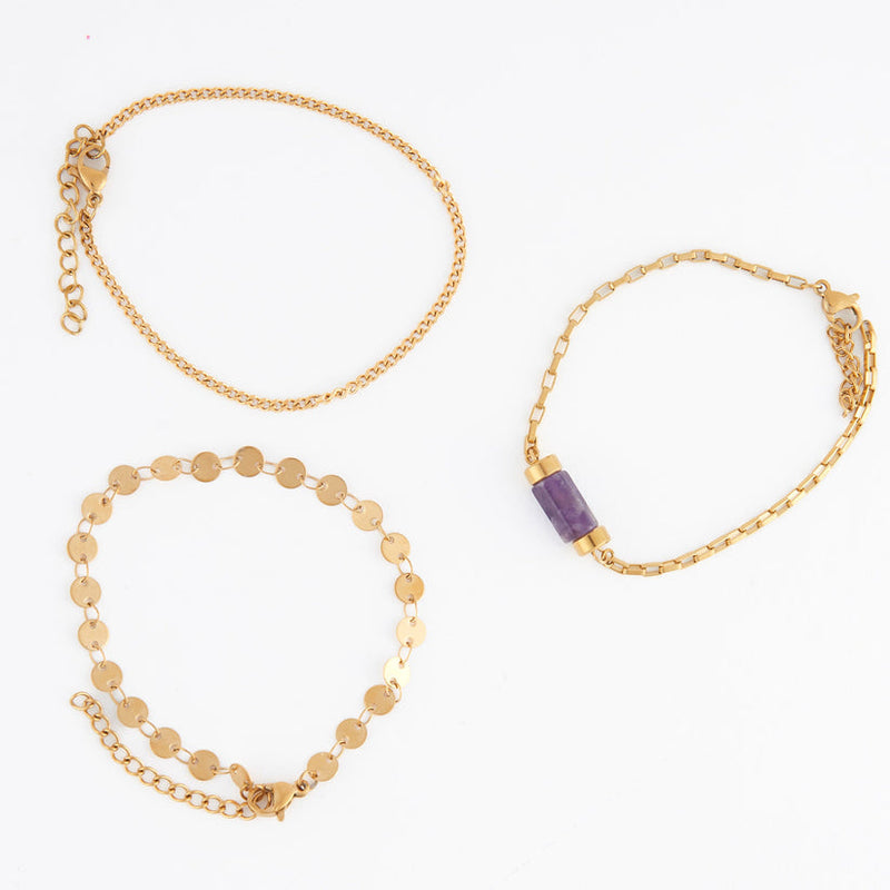 Genuine Stone Bracelet Sets