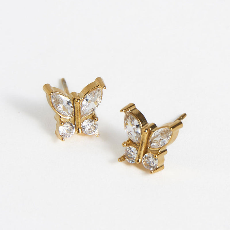 Crystal Butterfly Earrings