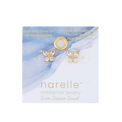 Crystal Butterfly Earrings