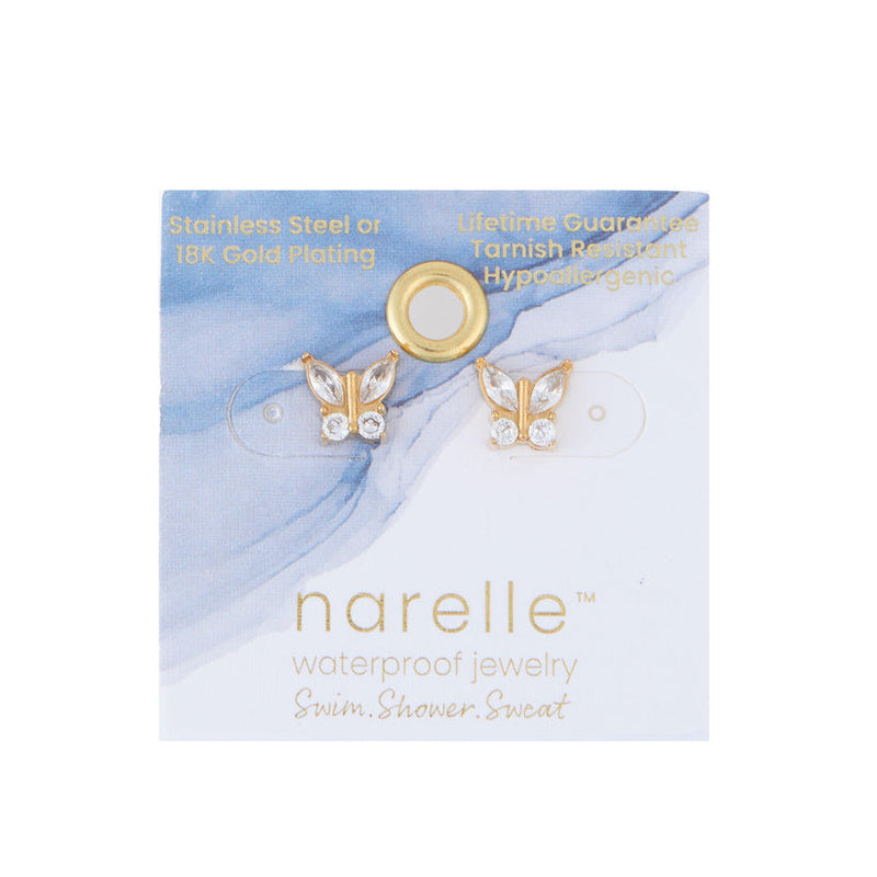 Crystal Butterfly Earrings