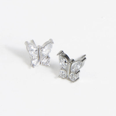 Crystal Butterfly Earrings