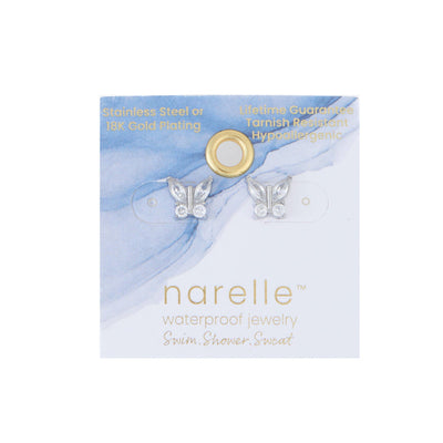 Crystal Butterfly Earrings