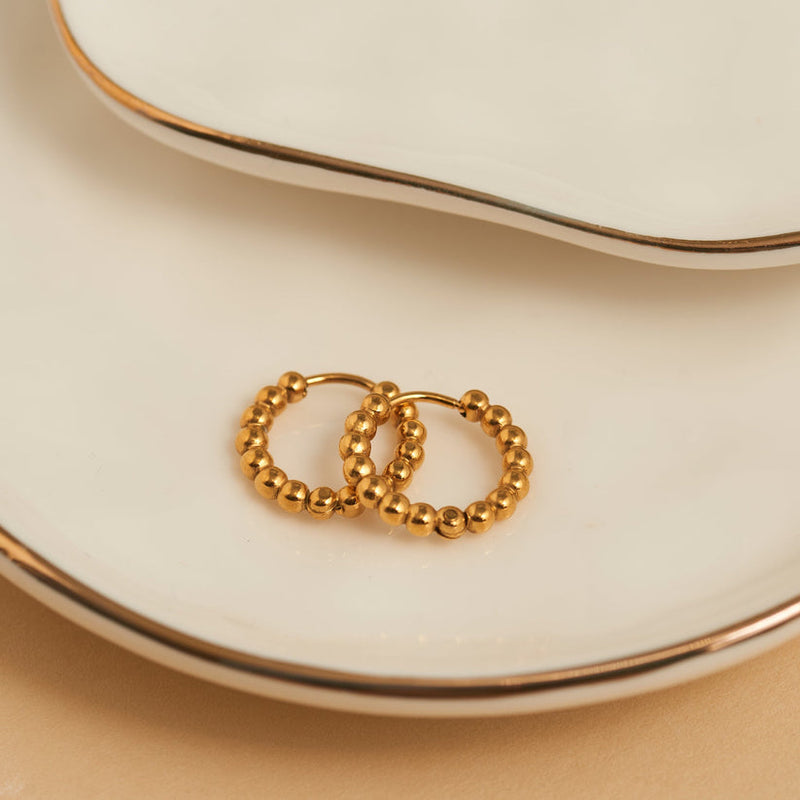 Beaded Hoop Earrings