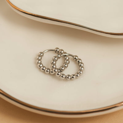 Beaded Hoop Earrings