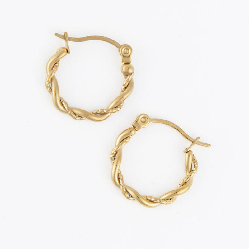 Twisted Hoop Earrings
