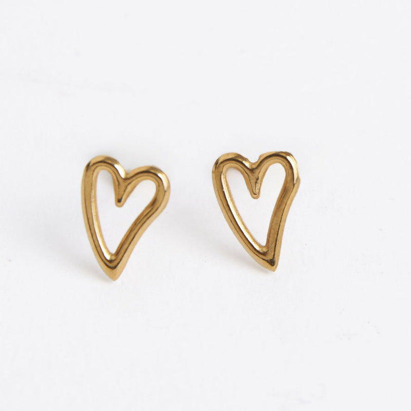Heart Outline Earrings