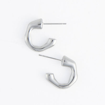 Bamboo Open Hoop Earrings