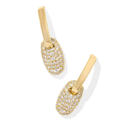 Bailey Pave Huggie Kendra Scott Earrings